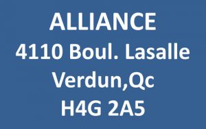 Alliance 4110 Boul. Lasalle Verdun, Québec H4G2A5